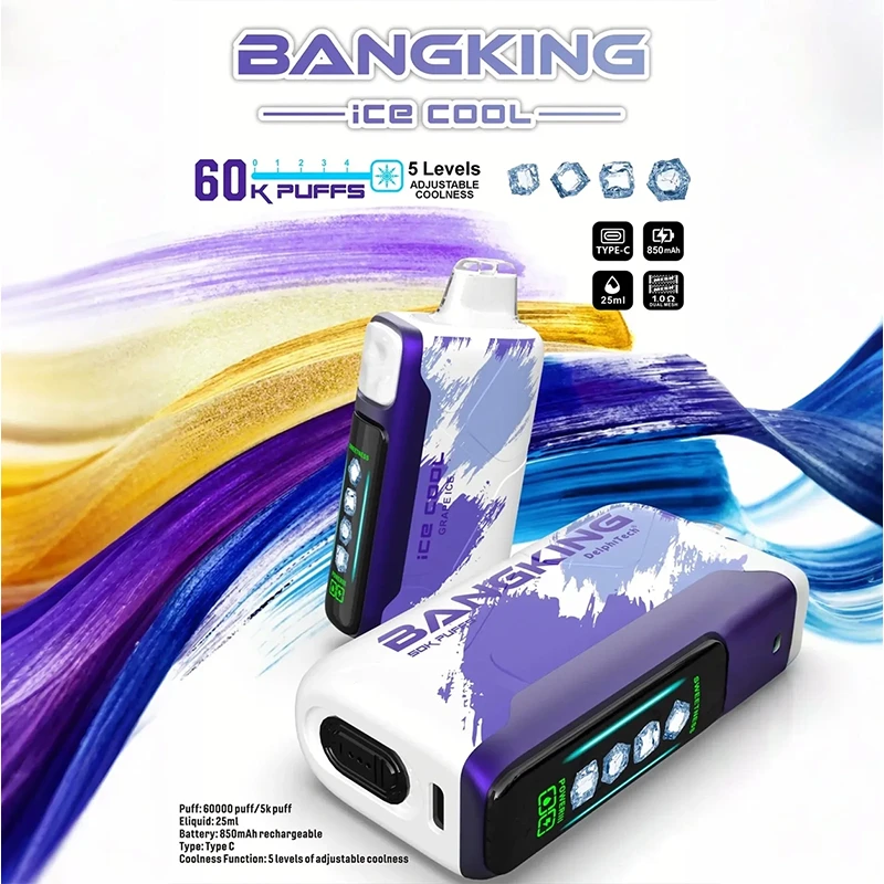 一次性電子煙 Bang King Ice Cool 60000口 葡萄冰 口味