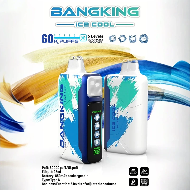 一次性電子煙 Bang King Ice Cool 60000口 藍莓覆盆子冰 口味